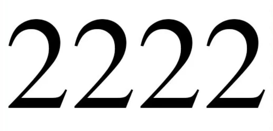 Numerologie 2222