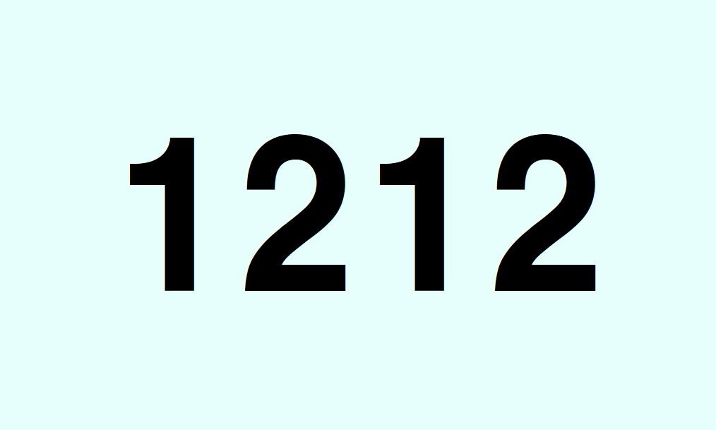 Numerologie 1212