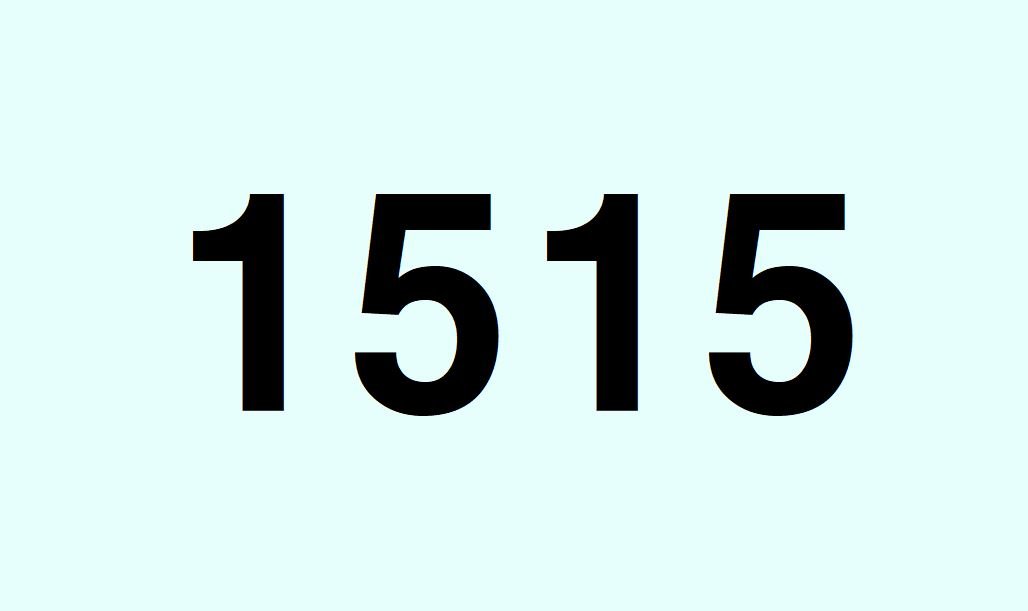 1515 betekenis