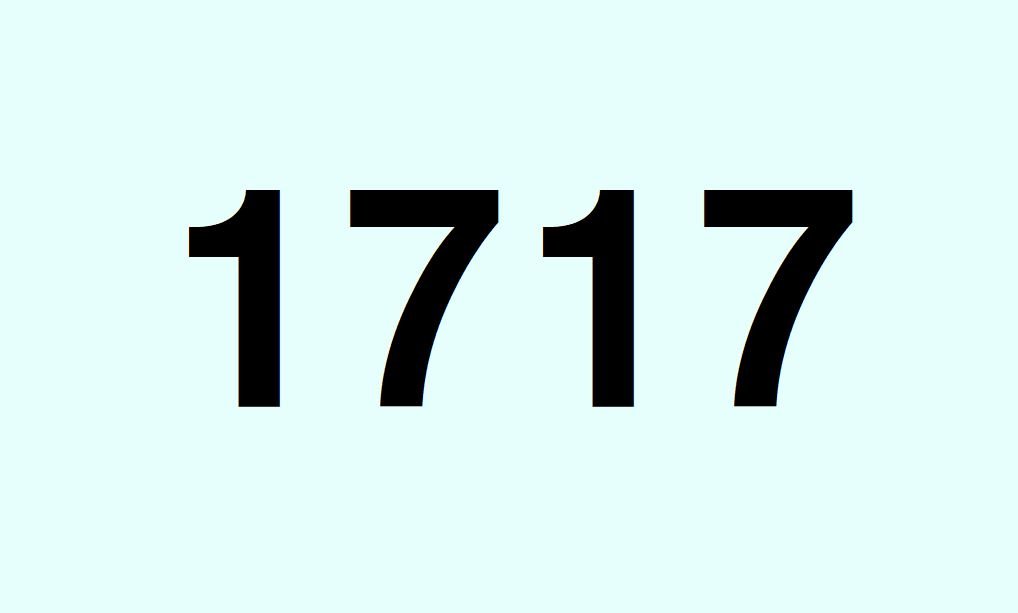 Numerologie 1717