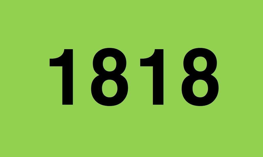 Numerologie 1818