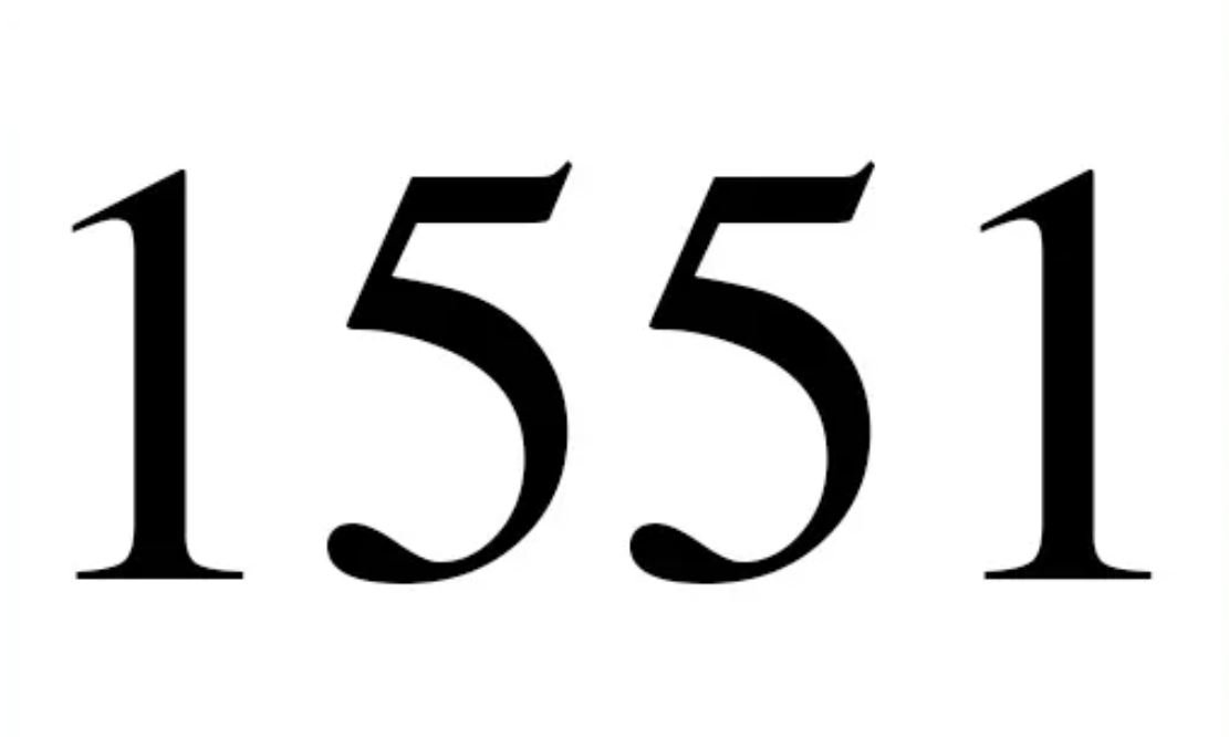 1551 Betekenis