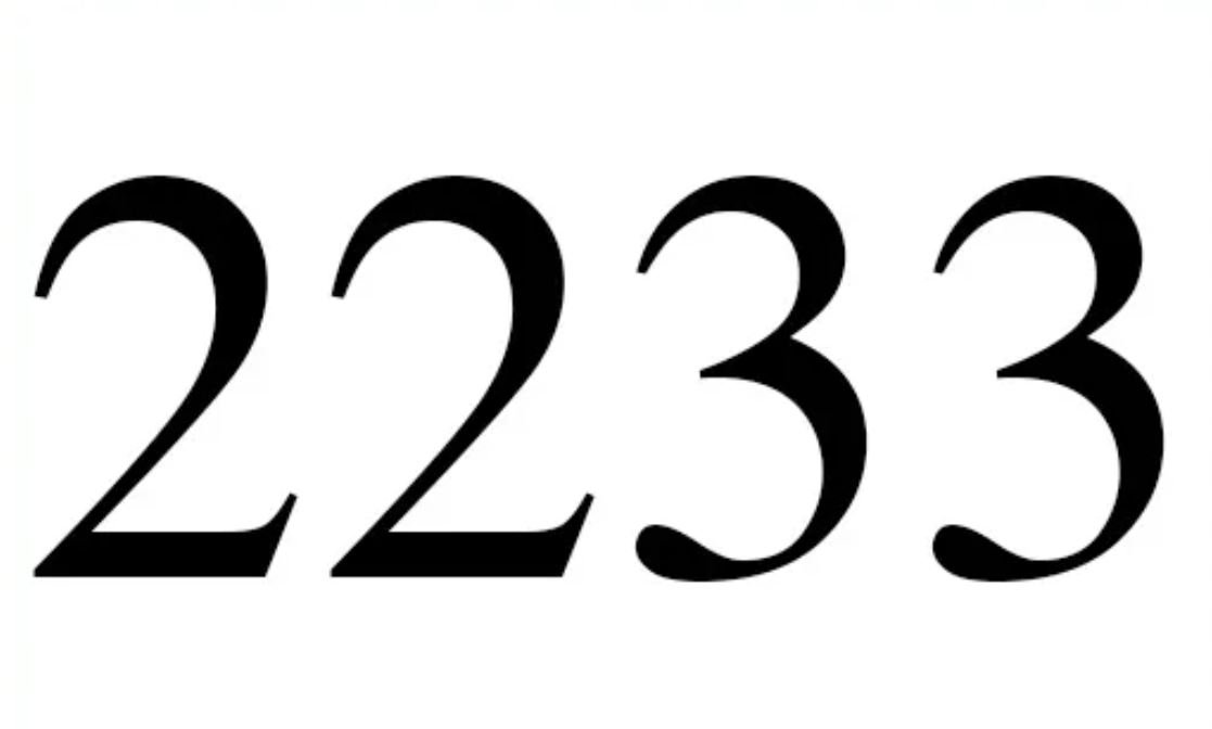 2233 Betekenis