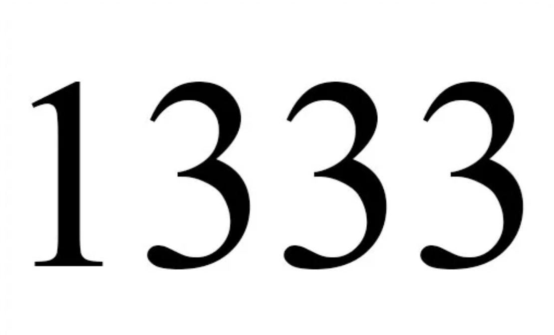 1333 Betekenis