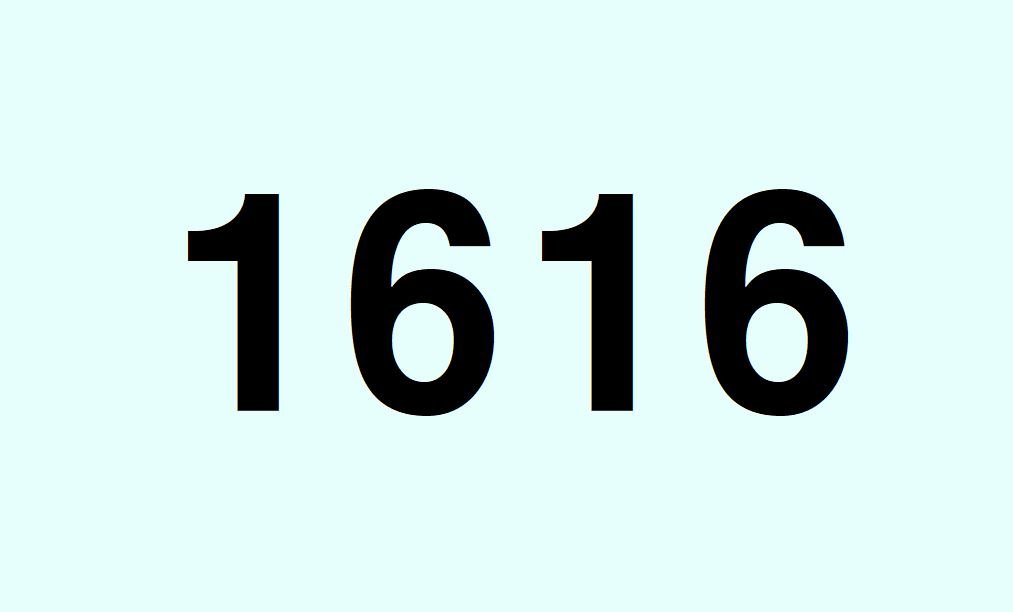 Numerologie 1616
